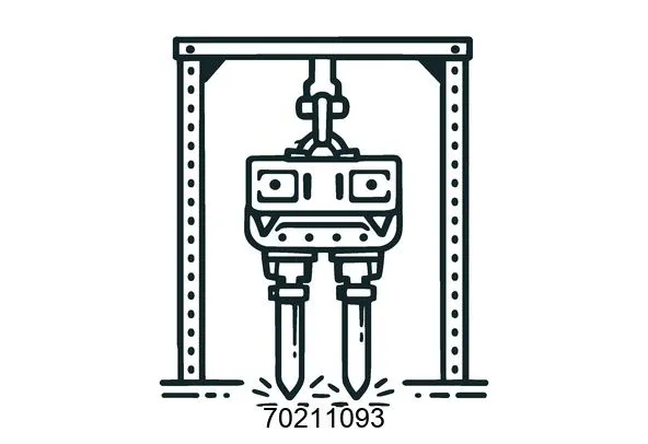70211093 Frame vibro hammers