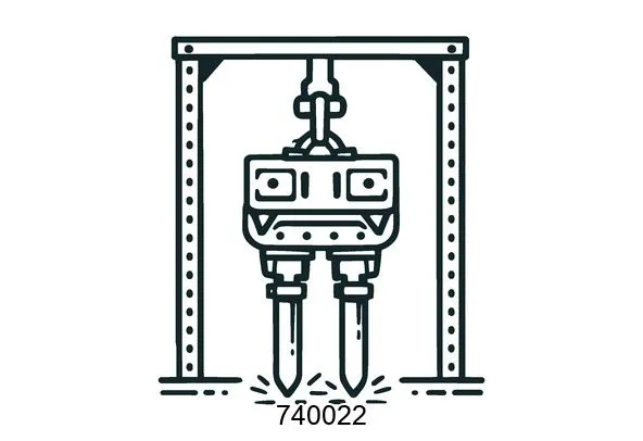 740022 Frame vibro hammers