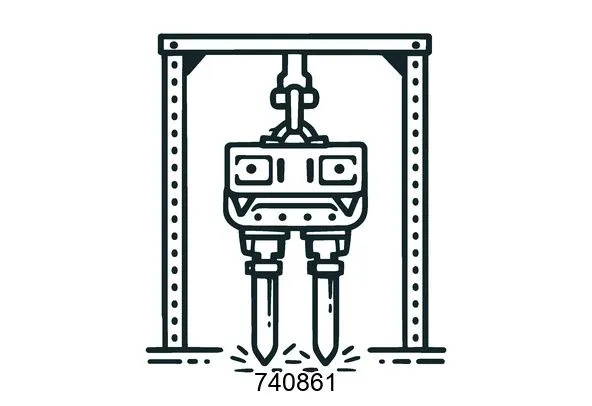 740861 Frame vibro hammers