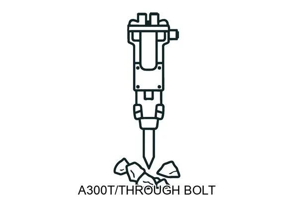A300T/THROUGH BOLT Hydraulic breakers & components