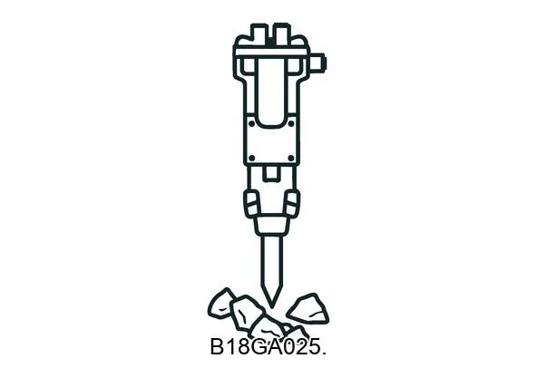 B18GA025. Hydraulic breakers & components
