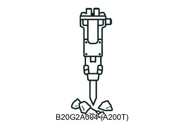 B20G2A004 (A200T) Hydraulic breakers & components