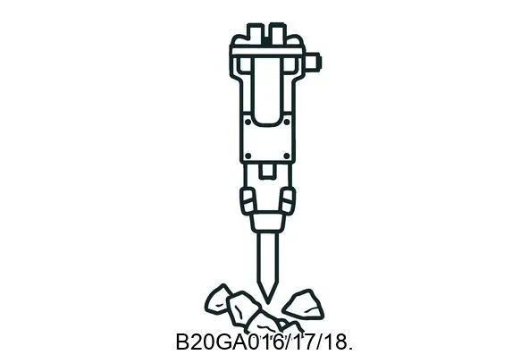 B20GA016/17/18. Hydraulic breakers & components