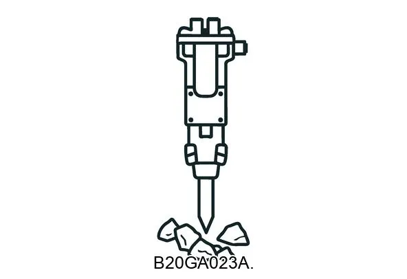 B20GA023A. Hydraulic breakers & components