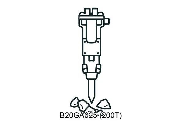 B20GA025 (200T) Hydraulic breakers & components