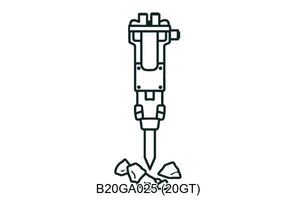 B20GA025 (20GT) Hydraulic breakers & components