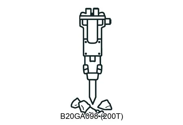 B20GA098 (200T) Hydraulic breakers & components