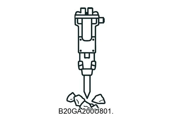 B20GA200U801. Hydraulic breakers & components
