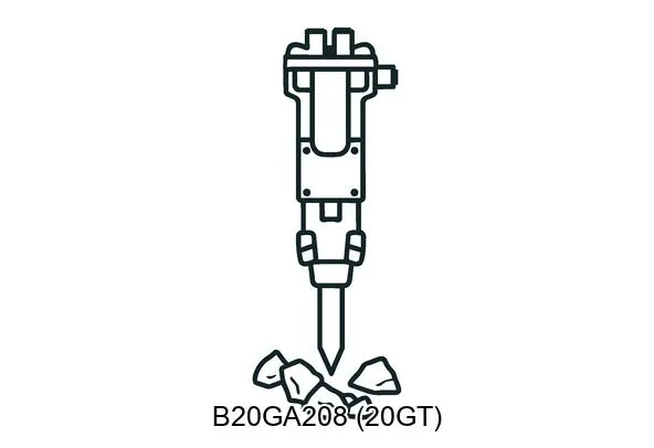 B20GA208 (20GT) Hydraulic breakers & components