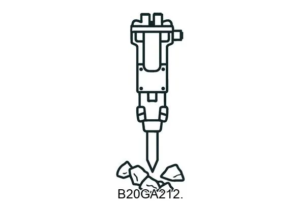B20GA212. Hydraulic breakers & components