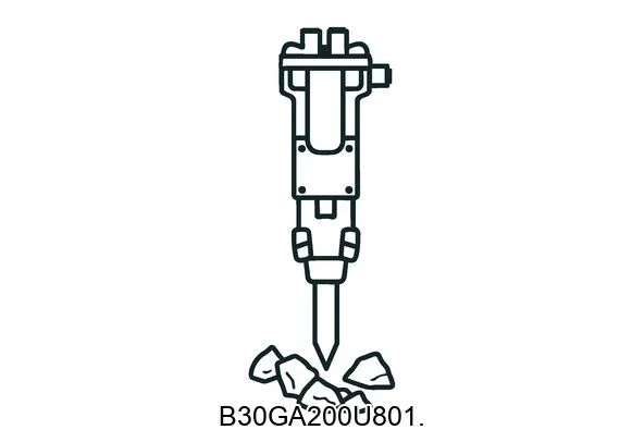 B30GA200U801. Hydraulic breakers & components