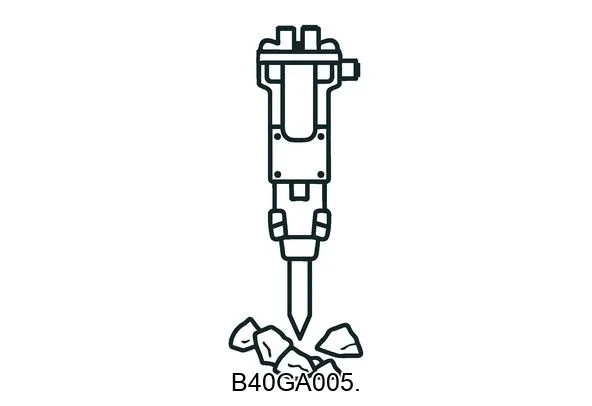 B40GA005. Hydraulic breakers & components