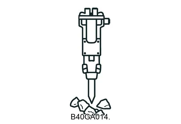 B40GA014. Hydraulic breakers & components
