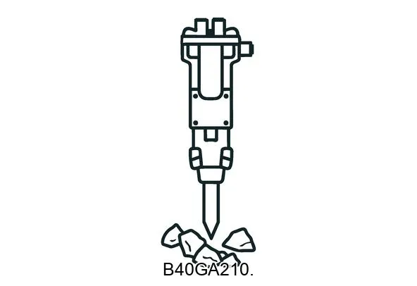 B40GA210. Hydraulic breakers & components
