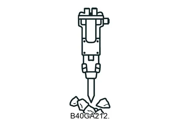 B40GA212. Hydraulic breakers & components