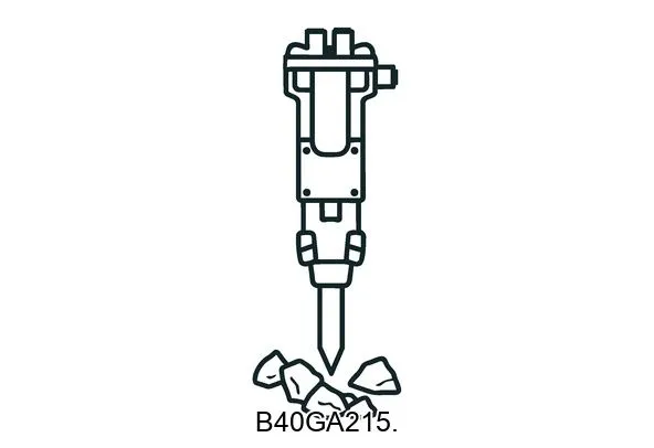 B40GA215. Hydraulic breakers & components