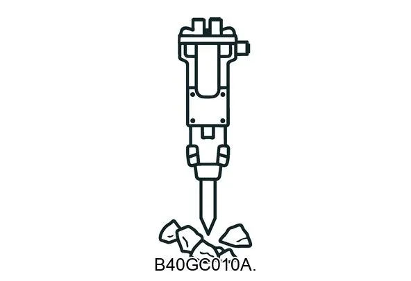 B40GC010A. Hydraulic breakers & components