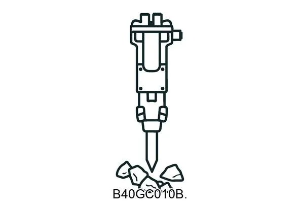 B40GC010B. Hydraulic breakers & components