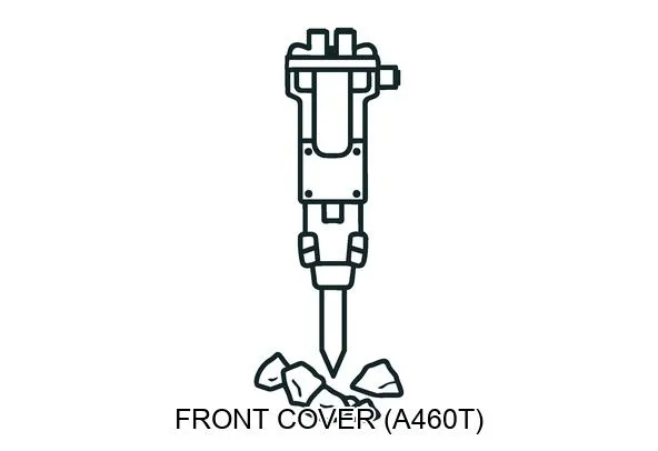 FRONT COVER (A460T) Hydraulic breakers & components
