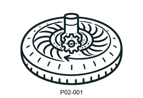 P02-001 Torque convertor