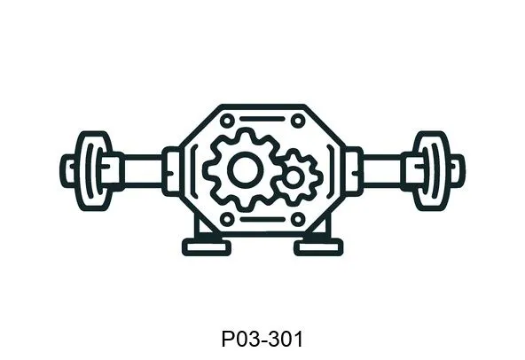 P03-301 axle and differentials