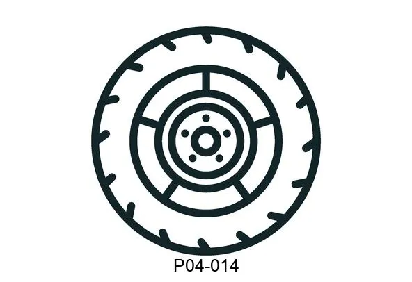 P04-014 Tyres - wheels - drums
