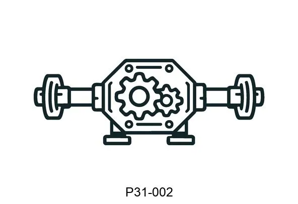 P31-002 axle and differentials
