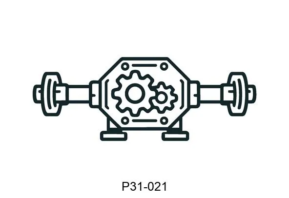 P31-021 axle and differentials