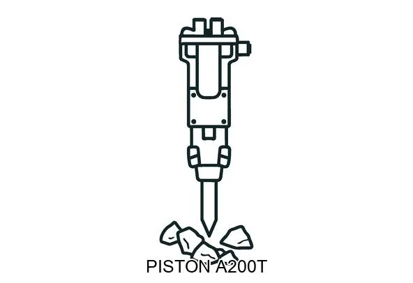 PISTON A200T Hydraulic breakers & components