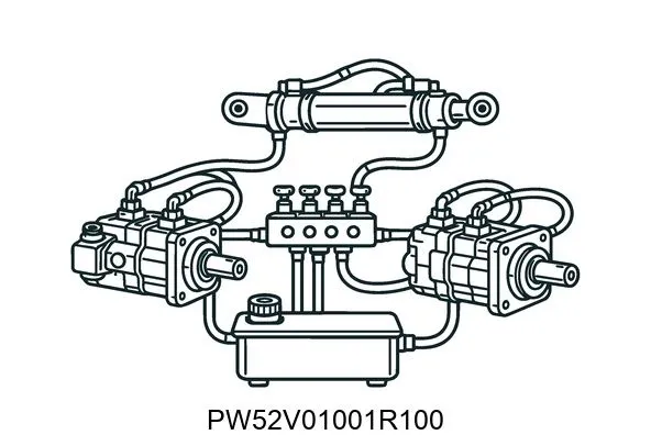 PW52V01001R100 Hydraulic System Components
