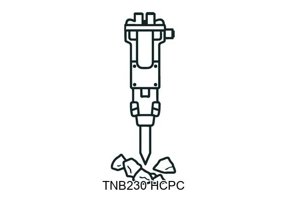 TNB230 HCPC Hydraulic breakers & components
