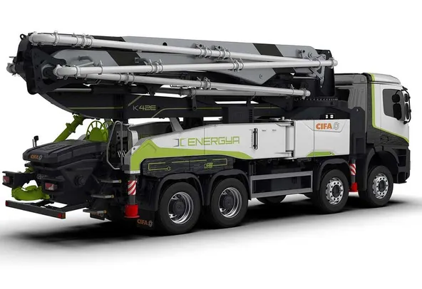electric concrete pump_cifa_rear left view