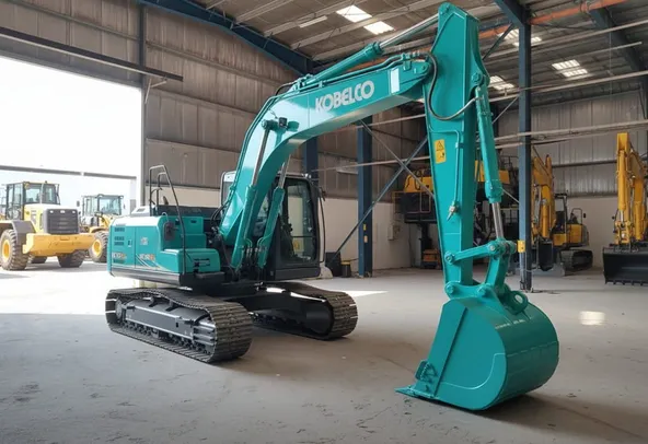 Kobelco SK145XDLC-10E Track Excavator Front Right View
