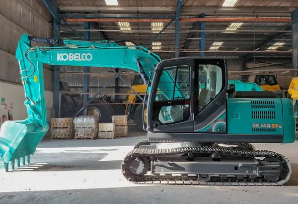 Kobelco SK145XDLC-10E Track Excavator Left Side View