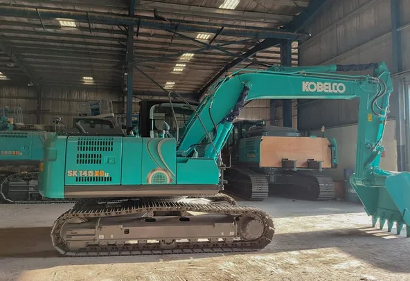 Kobelco SK145XDLC-10E Track Excavator Right Side View