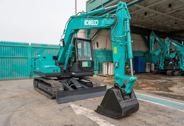 Kobelco SK80-10 Track Excavator Front Right View