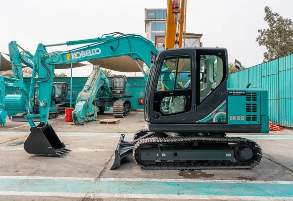 Kobelco SK80-10 Track Excavator Left Side View