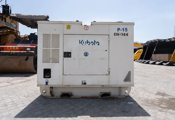 Kubota 15 kVA Generator Set Left Side View