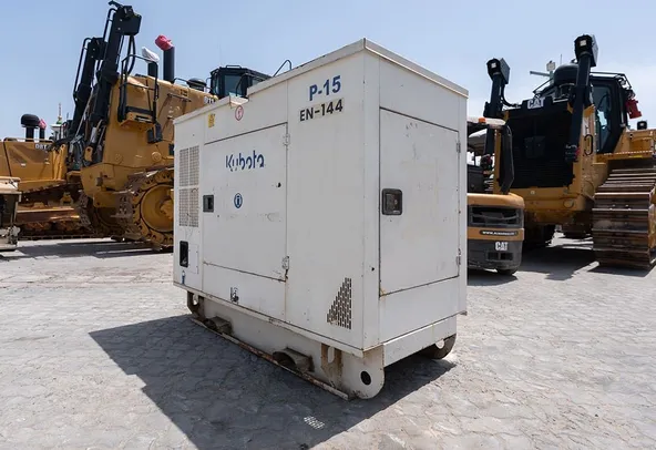 Kubota 15 kVA Generator Set Rear Left View