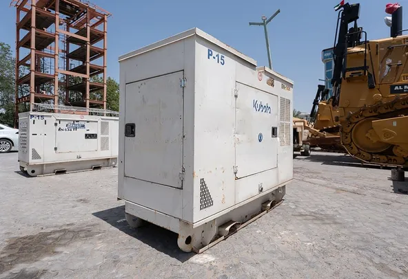 Kubota 15 kVA Generator Set Rear Right View