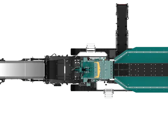 New Powerscreen Trakpactor 230SR Crusher, top view image