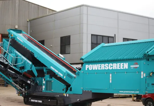 Powerscreen Chieftain 1700X 2 Deck Screener Rear Left View