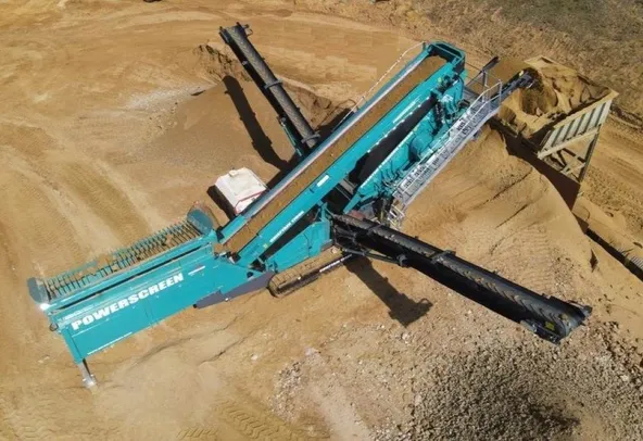 Powerscreen Chieftain 1700X 2 Deck Screener Rear Left View application project