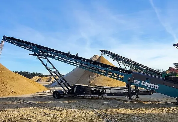 Powerscreen CW80 Radial Conveyor Application