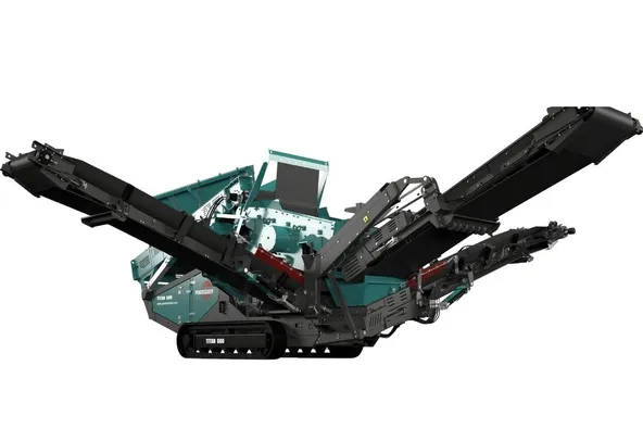 Powerscreen Titan 600 Scalping Screener front left view