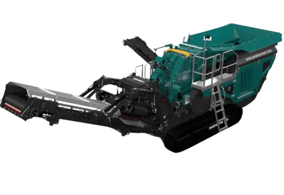 Powerscreen Trakpactor 230 crusher Front left view