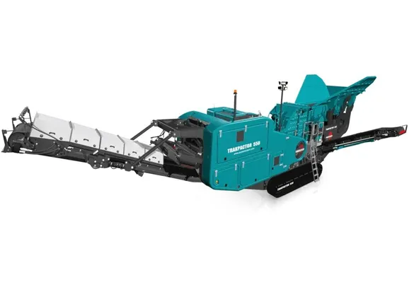 Powerscreen Trakpactor 550 Crusher Front left high view