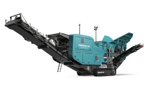 Powerscreen Trakpactor 550 Crusher Front left view