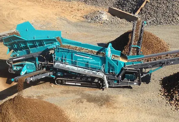 Powerscreen Warrior 2400 Screening project