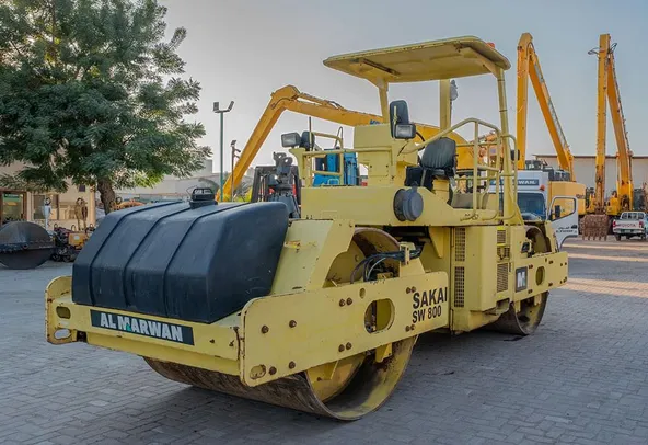 Sakai SW800 Double Drum Roller 2007 Front Left View